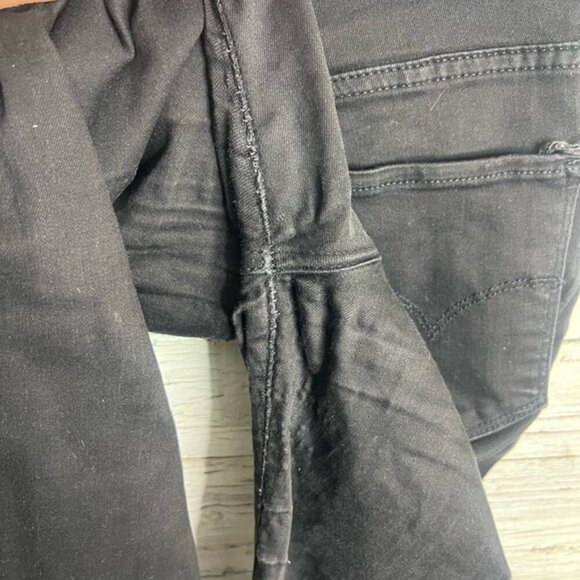 Levis Jeans 725 High Rise Bootcut Women's Size 28 black  Denim Stretch - Picture 7 of 7